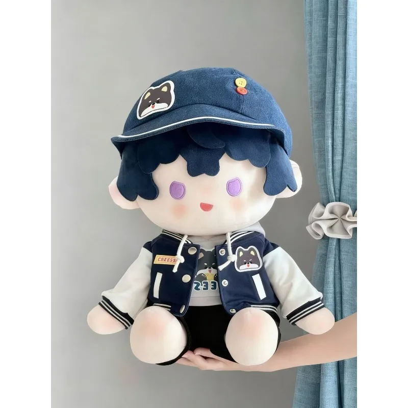 جيرسي بيسبول 40 سم، وضعية الجلوس، استمتع بالجسم، مجموعة بدلة الدمية القطنية