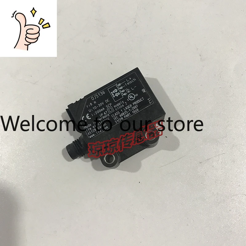 Germany IFM OJ5136 Laser Specular Reflection Photoelectric Sensor, Spot