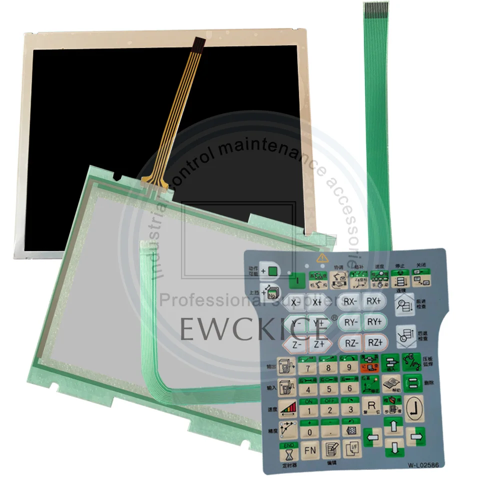 New W-L02586 HMI FDTPFSJN-3L15 PLC Touch screen AND Membrane keypad And LCD