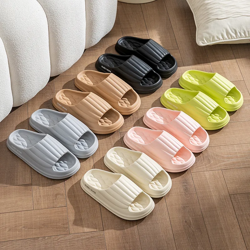 

Mens Womens Summer Slippers 2025 New Soft Comfortable Non Slip Bathroom House Sandals with Massage for Beach Pool