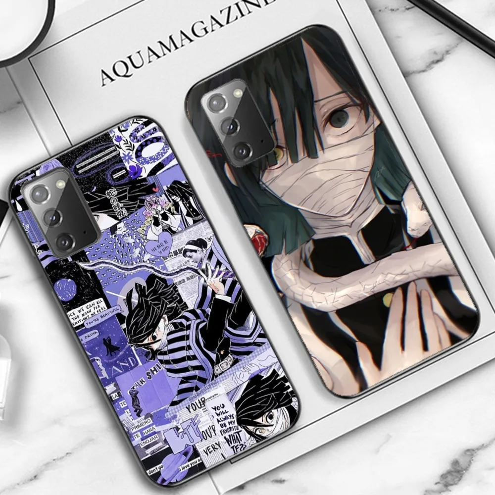 Obanai Iguro Kimetsu no Yaiba anime Phone Case For Samsung Note 8 9 10 20 pro plus lite M 10 11 20 30 21 31 51 A 21 22 42 02 03