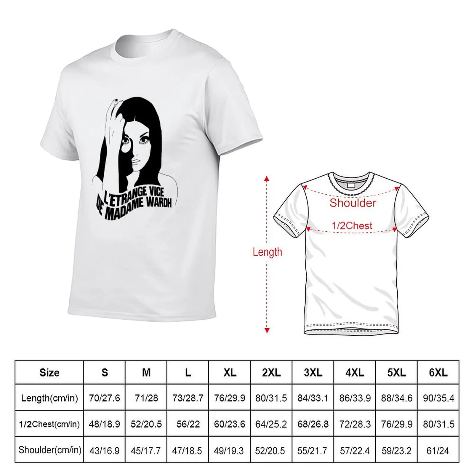 THE STRANGE VICE OF MRS WARDH T-Shirt t shirt man casual t shirts cotton 100% T-Shirt
