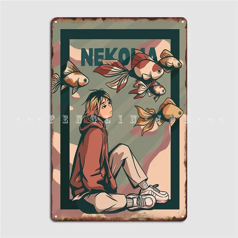 Kenma Kozume Metal Plaque Poster Design Wall Cave Plaques Bar Cave Tin Sign Posters