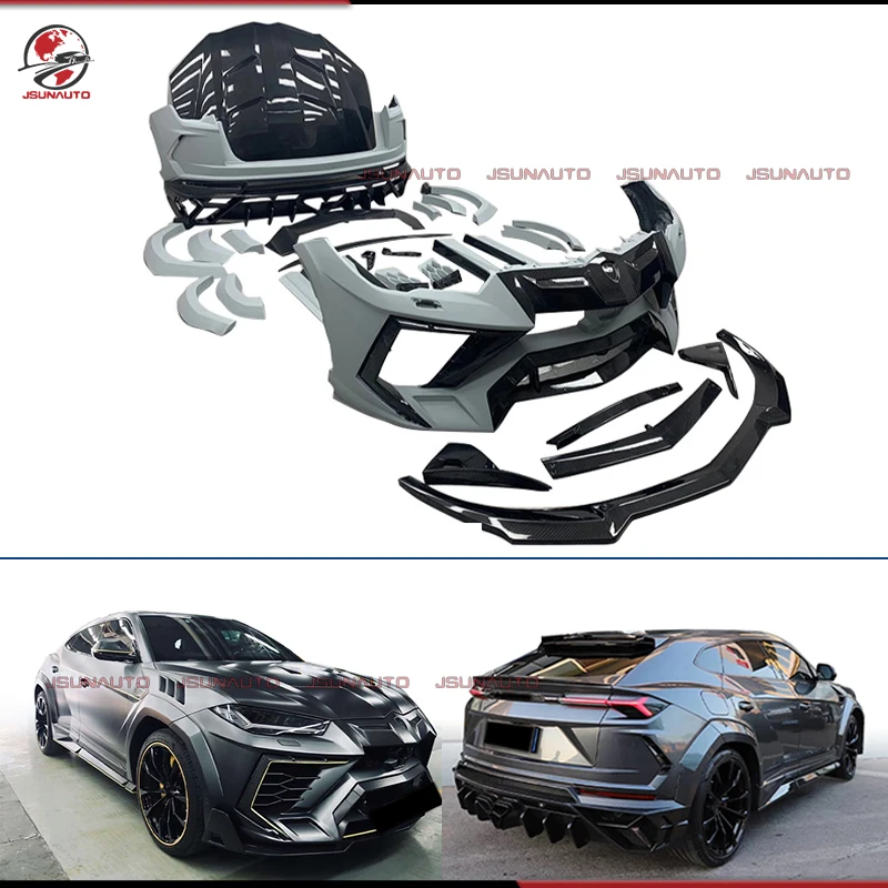 

For Lamborghini URUS MSY Style Carbon Fiber Body Kit Front Bumper Side Skirt Engine Hood Modify Rear Bumper With Exhaust