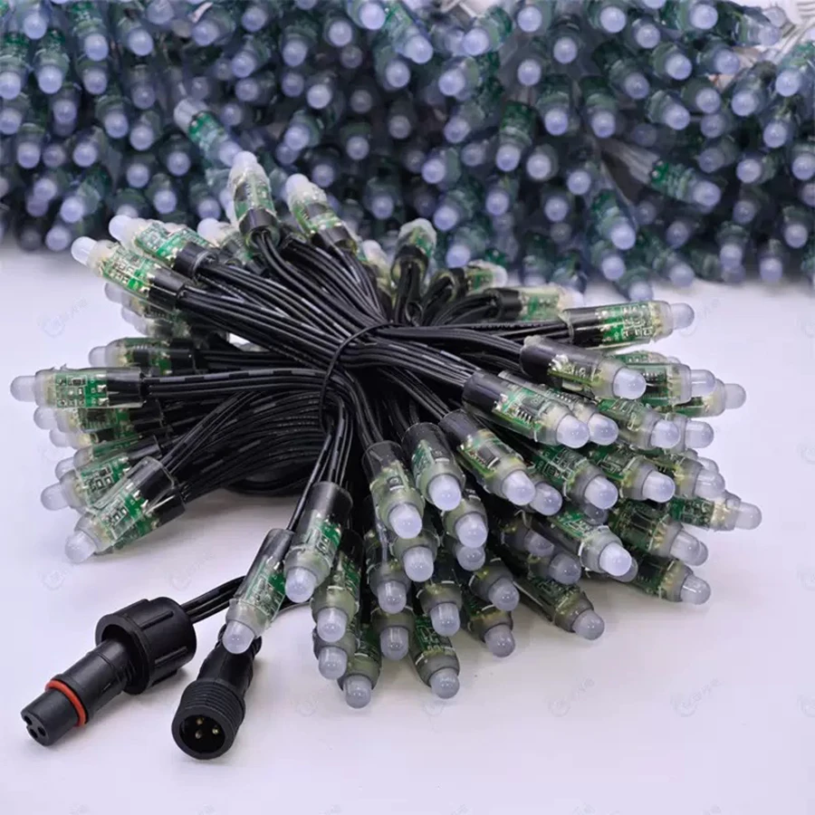 200 pieces DC 5V IP68 led pixel 2811 1903 Module  led Point 12V 12mm Full Color with Waterproof Connect Terminal