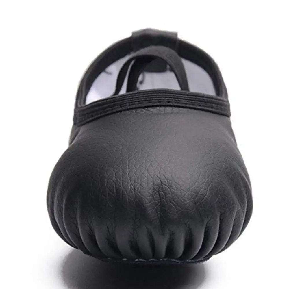 ทนทานรองเท้าบัลเล่ต์นุ่มขนาด 32-40 หนัง PU รองเท้าเต้นรํา Breathable Full Sole ผู้หญิงรองเท้าแตะบัลเล่ต์เด็ก