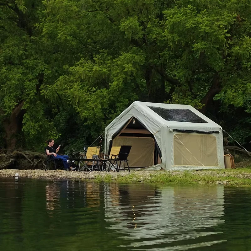 

Hot Selling 9㎡ Air Tent Inflatable Camping with Oxford Canvas Cotton PVC Fabric
