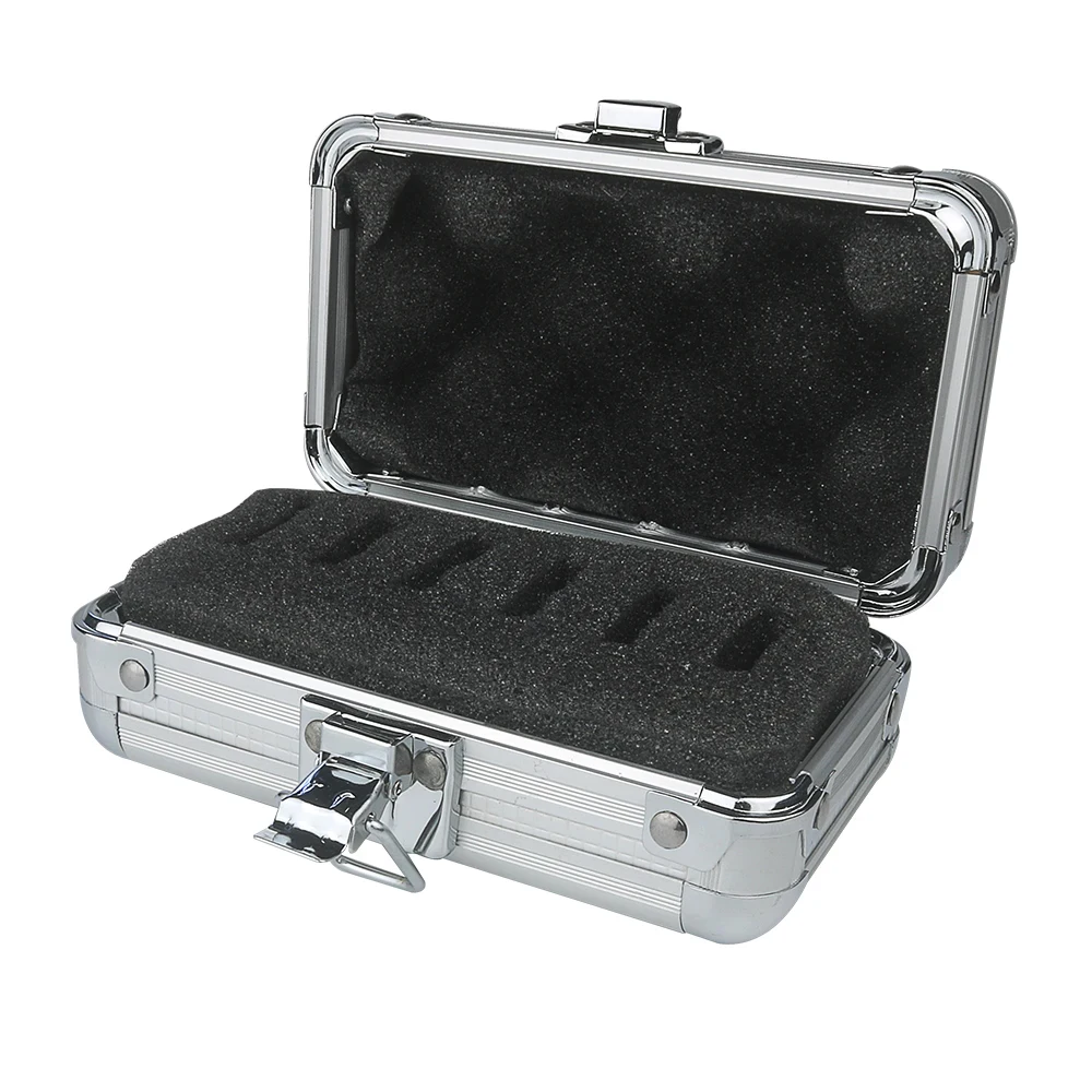 1.25 Inch Telescope Filter Storage Box Aluminum Made with Sponge Protective Laye (6 Card Slots)