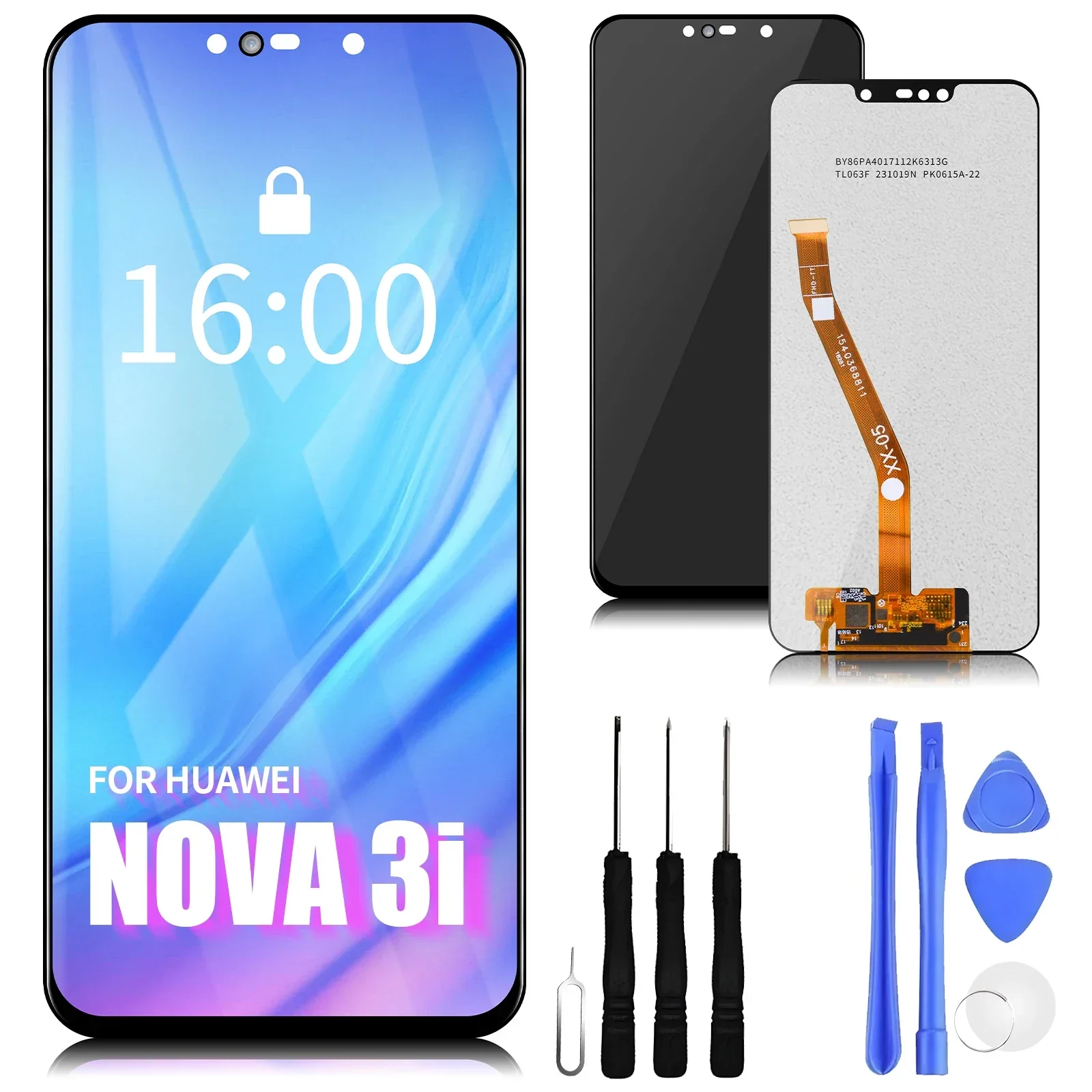 6.3 "per Huawei Nova 3 Nova 3i Display LCD Touch Screen sostituzione Digitizer Assembly per Huawei INE-LX2r INE-LX1r