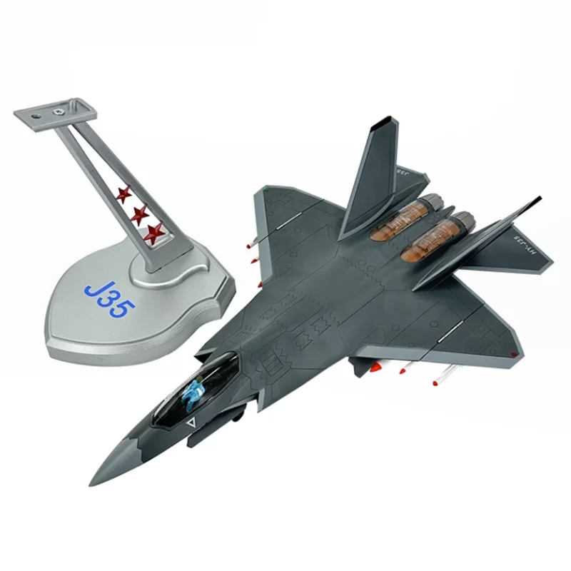 

1:32 Scale J-35 Military Combat Aircraft Fighter Model J-35 Alloy Die Casting Simulation Display Aircraft Model Collection Gift