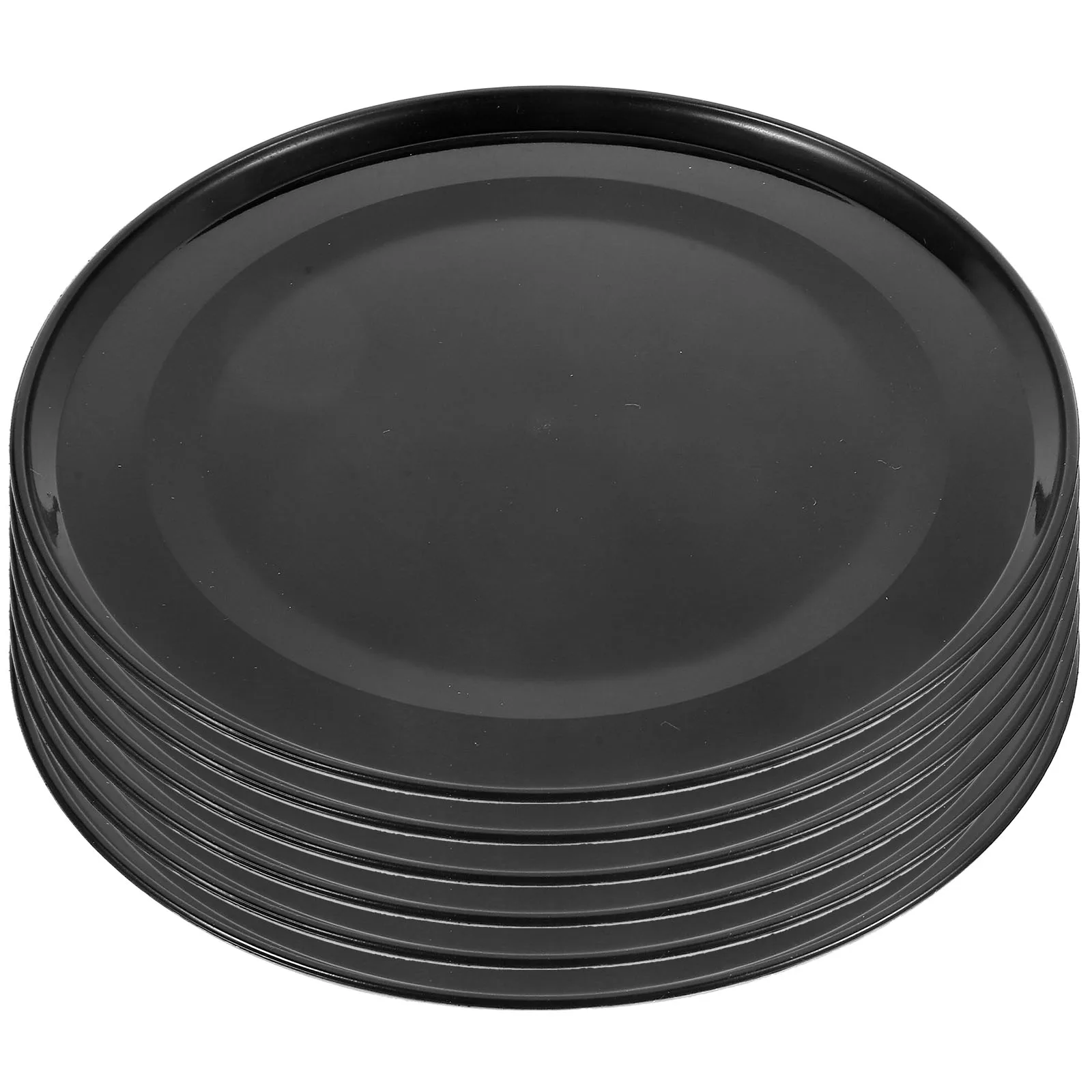 

6 Pcs Black Large Round Flower Pot Trays Durable Plant Saucers Water Proof Soil Tray For House Plants Bonsai