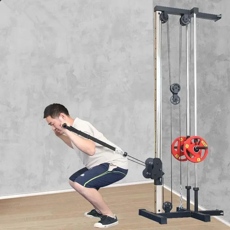 Gym Weight Machine Wall Mounted Cable Station Arm Pulley Tower