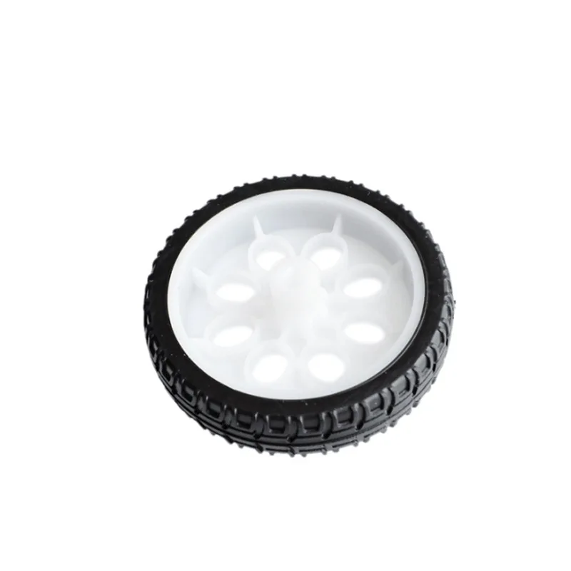 65mm DIY wheel robot tire TT motor robot smart car platform car electronic design toy 521