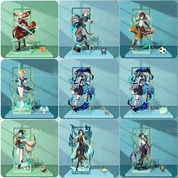 Genshin Impact Wanderer Xiao Xianyun Jean  Kazuha Barbatos Lynette Heizou Metal Hollow Bookmark 8.5x3.5cm Tassel Bookmark Badge
