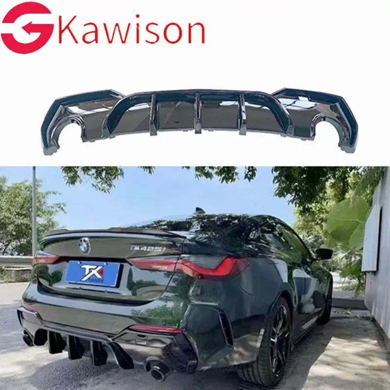 

Rear Bumper Back Diffuser LED Rear Lip Tail Lip Spoiler For BMW 4 Series 2020+ G22 G23 420i 430i 435i M440i 2 Door M Performance