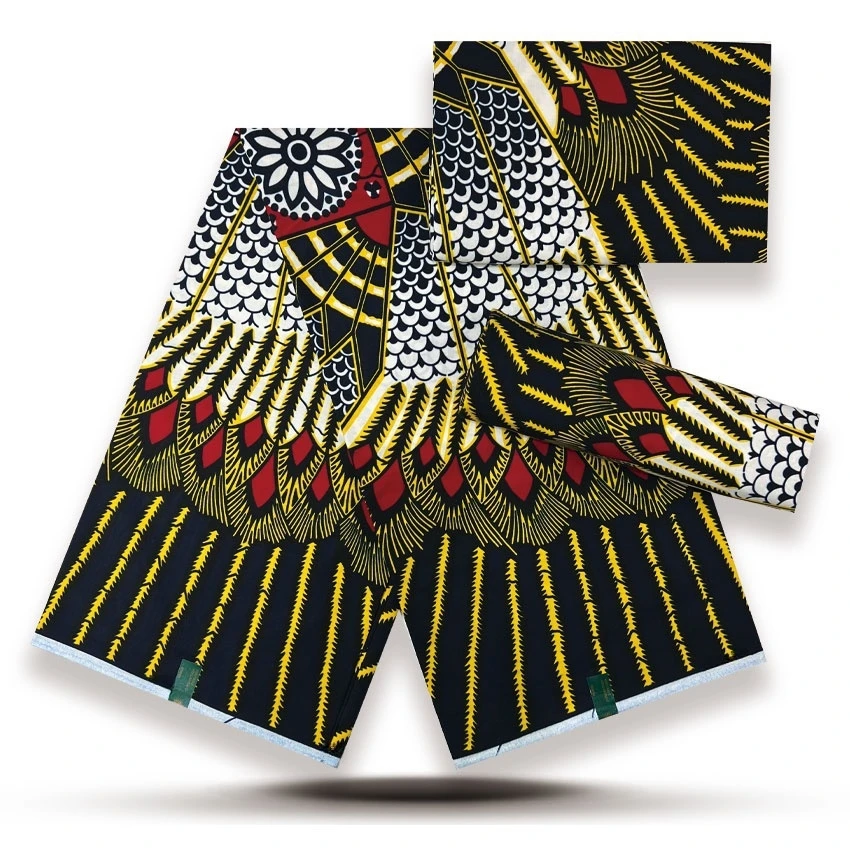 

Veritable High Quality Guaranteed African Wax Cotton Fabric 100% Cotton Real Pagne Tissu Wax Material for Dress 6yards Y5-801-2