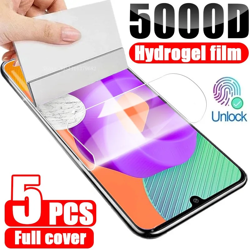 5Pcs Hydrogel Film for Samsung Galaxy Note 20 Ultra S24 S23 S22 S21 S20 Plus Screen Protector for Samsung S10 S9 Note 9 10 Glass