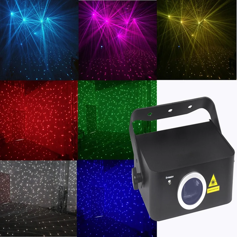Jacmui Mini Waterproof Outdoor Colorful Star Effect Light Christmas Laser Lights Mini Disco Laser Stage Led Lighting Projector