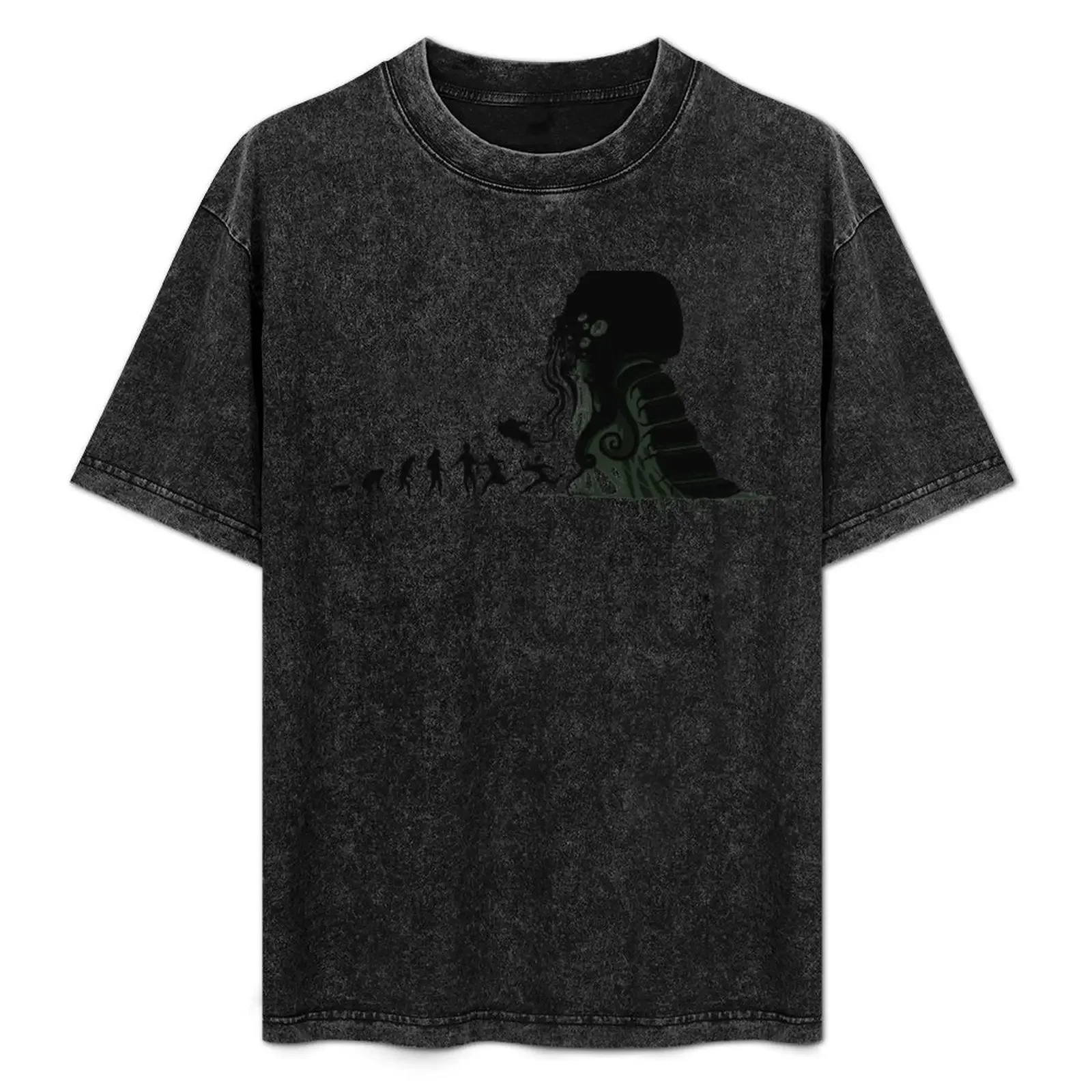 

Lovecraft Darvinian T-Shirt man t shirts cotton anime t oversize mens graphic anime for man T-Shirt