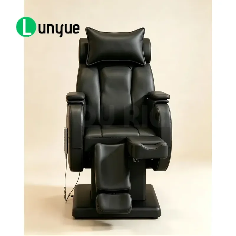 4 Motor Electric Recliner Beauty Chair Professional Facial Care Adjustable Spa Massage Bed for Skin Care Treatment