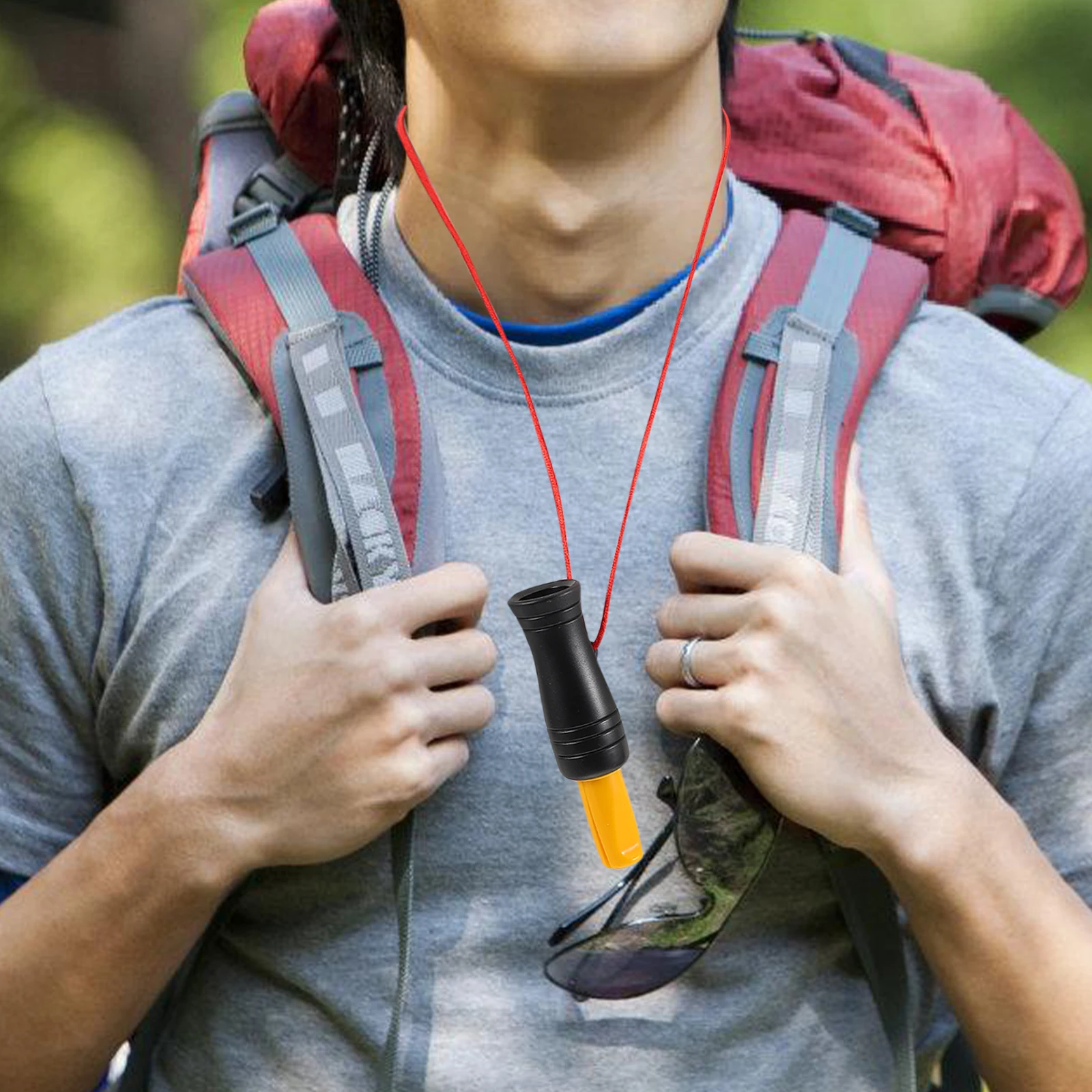 

2pcs Outdoor Duck Call Whistle Realistic Dual Tube Animal Caller For Hunting Survival Bionic Bird Sound Plastic Whistle For