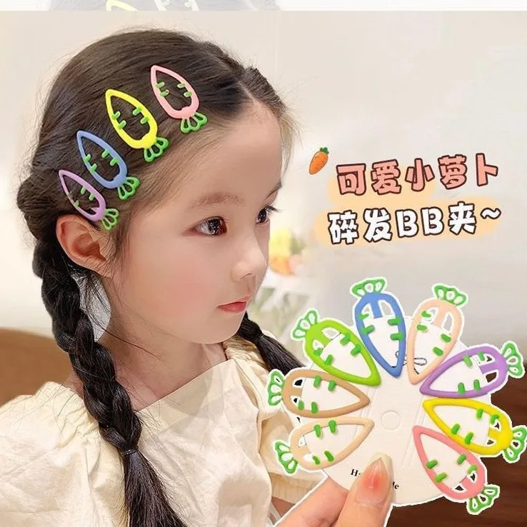 

10PC fashion Cute Carrot Hairpins for Girls Candy Color Girls Hair Clips for Children Girl Hair Accessories for Women Hair Clips