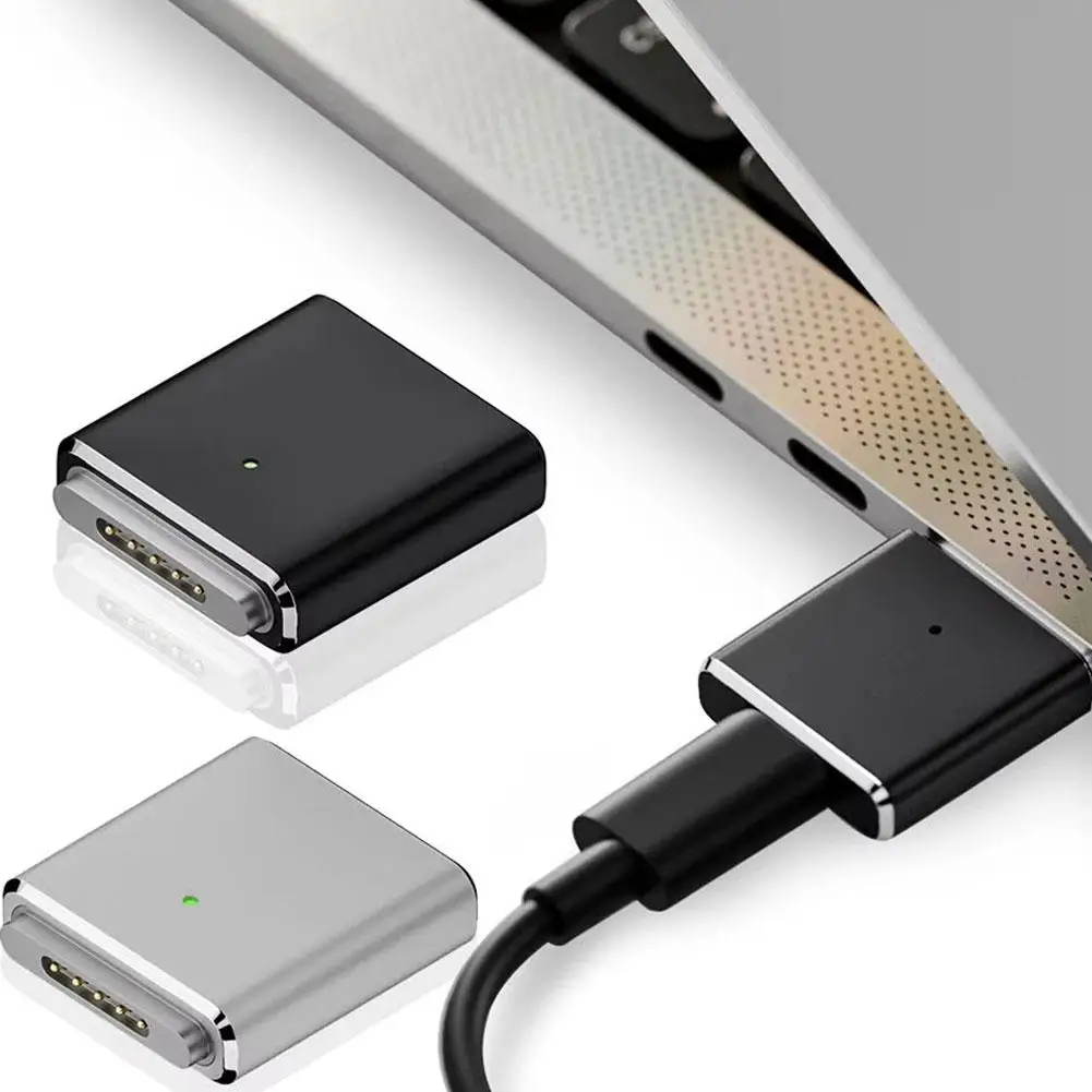 �y�Z�[�����zType-C to MagSafe ���C�[�d�A�_�v�^�[ MacBook Pro/Air�p 100W MAX �[�d�X�e�[�^�X�\�� M1/M2/M3/M4�Ή�