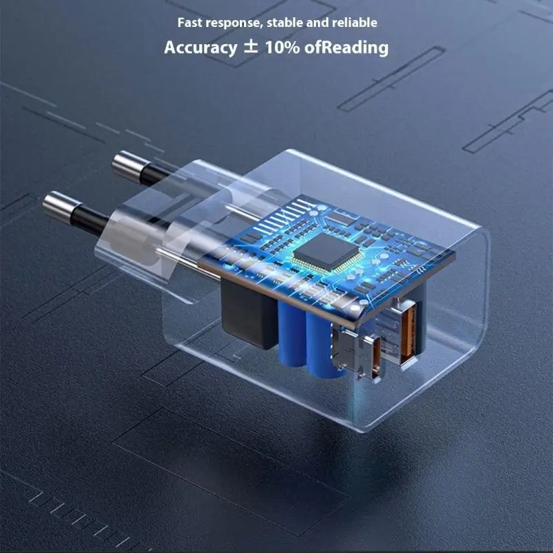 Rouge des microns rechargeables avec enregistrement hors ligne 1/4 pouce SAE Refrigération Vacuum Tester Digital Vacuum Gauge
