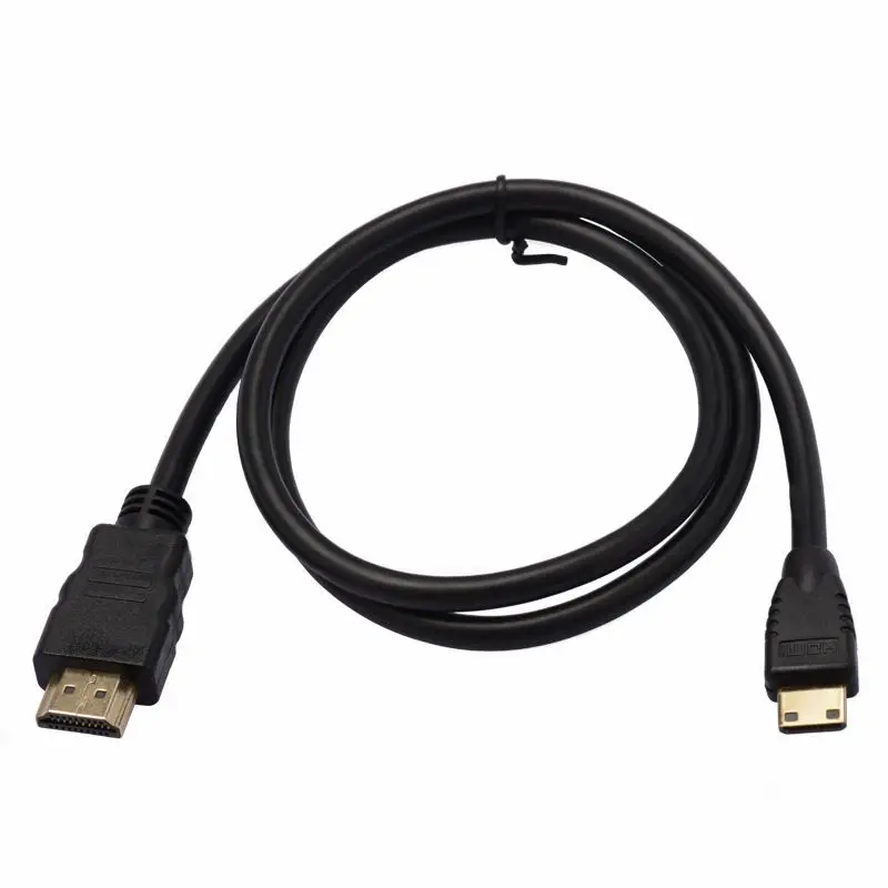 Mini HDMI Compatible to HDMI Compatible HD Cable C Port Small to Large Tablet Camera Mini HDTV HD Adapter Cable