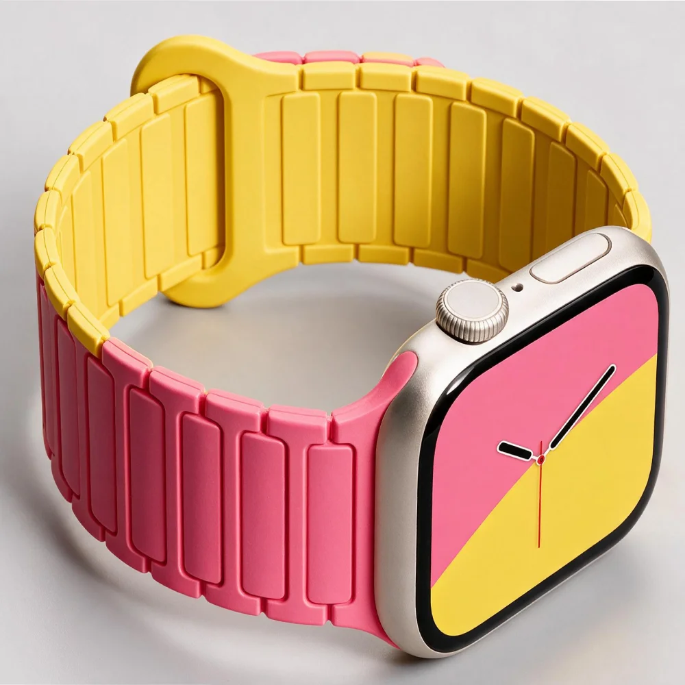 Smartwatch Iphone Watches For Women - Magnetyczny pasek silikonowy do Apple Watch