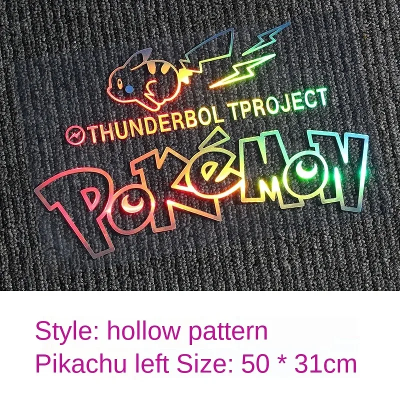 novo-pokemon-pikachu-adesivo-de-carro-a-prova-dwaterproof-agua-colorido-porta-do-carro-adesivo-dos-desenhos-animados-laser-tendencia-janela-peek-para-choques-adesivo-pikachu-presente