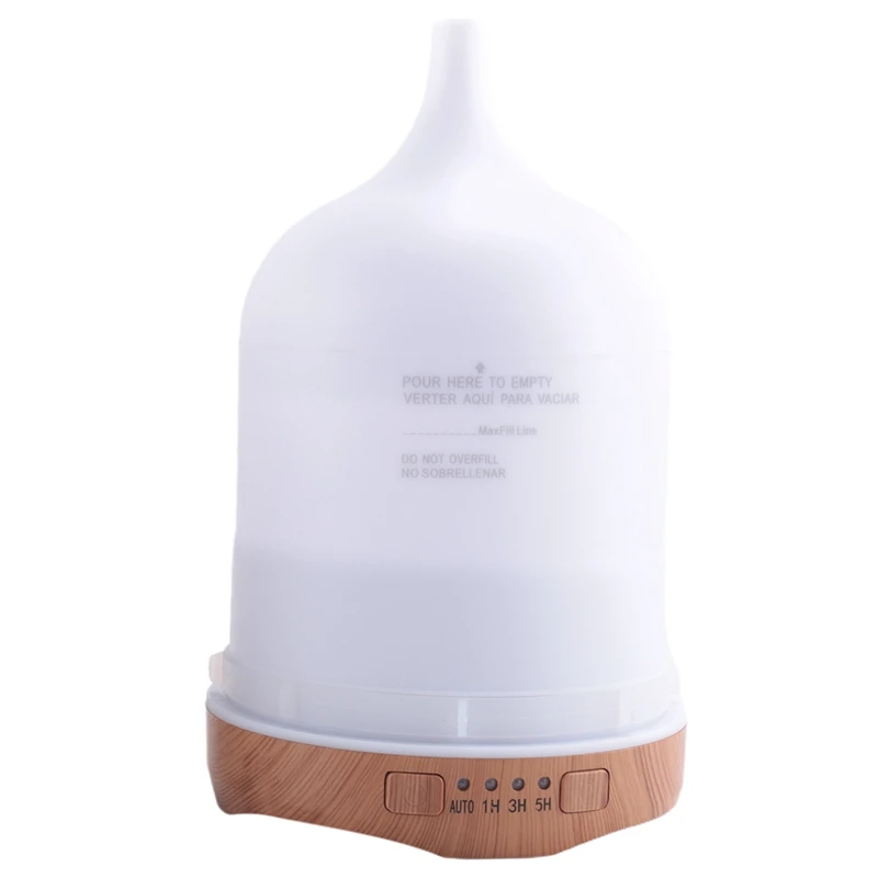 Difusor de aceite esencial de aromaterapia, humidificador de aire fresco con luces LED de 7 colores, difusor de cerámica para el hogar, 250ML