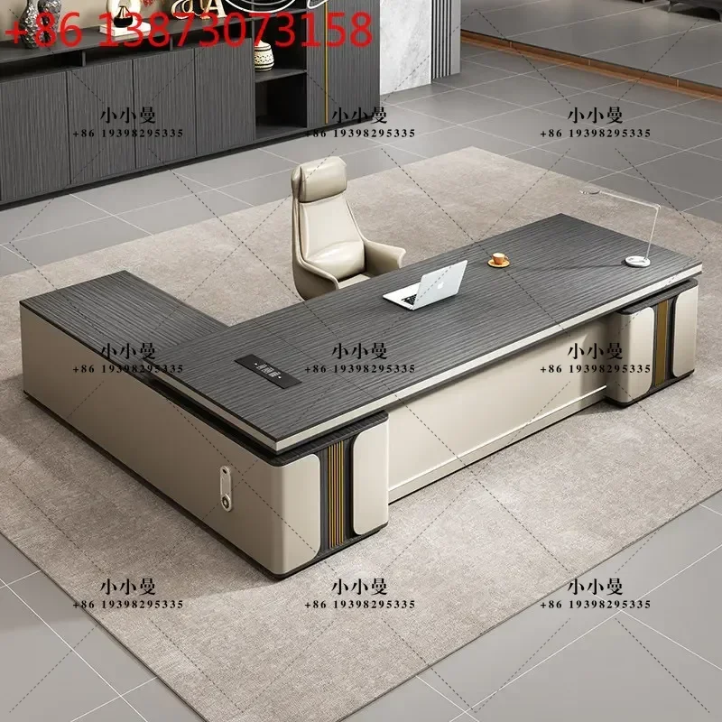 Light Luxury Office High-end Manager Supervisor President Taipan Desk Office Furniture