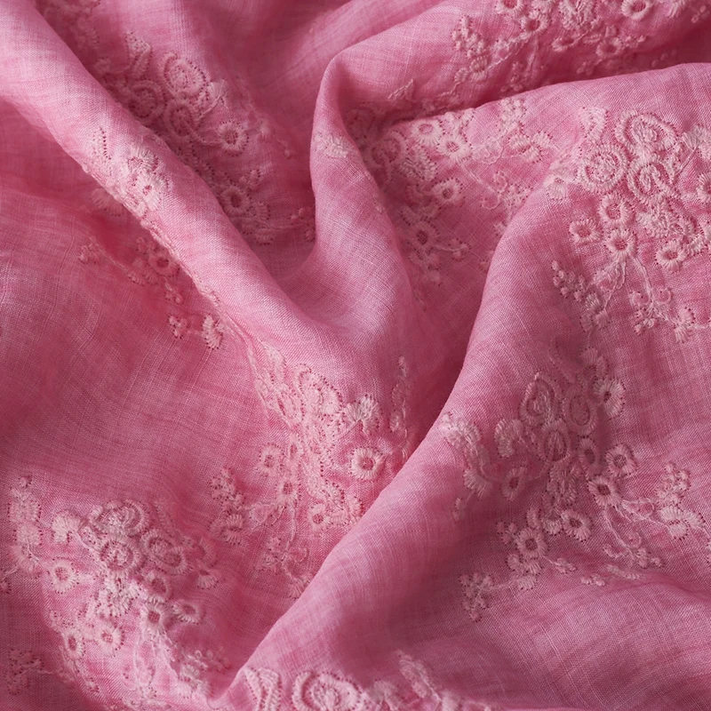 

1 ярд вышивки с тонкой хлопчатобумажной нитью ткань для жарки и грязного крашения ткань для пэчворка ткани рами