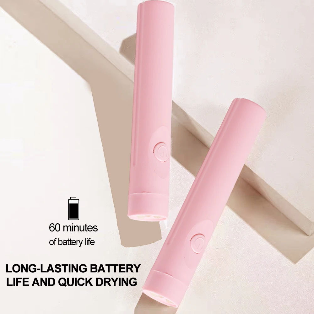 แบบพกพาเล็บแห้งสะดวกมือถือ UV LED โคมไฟ MINI สําหรับเล็บเจล Quick Dryer ชาร์จเล็บ UV Light Salon
