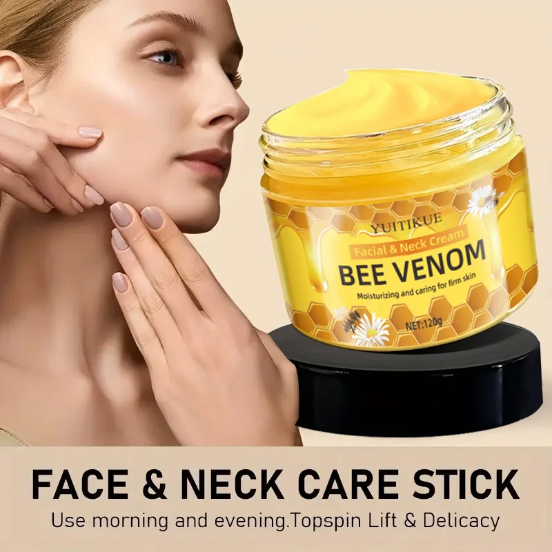 YUITIKUE 120g Bee Venom Face & Neck Cream, Hydrating Smooth Firming, Topspin Lift Delicacy Skin Care - view 6