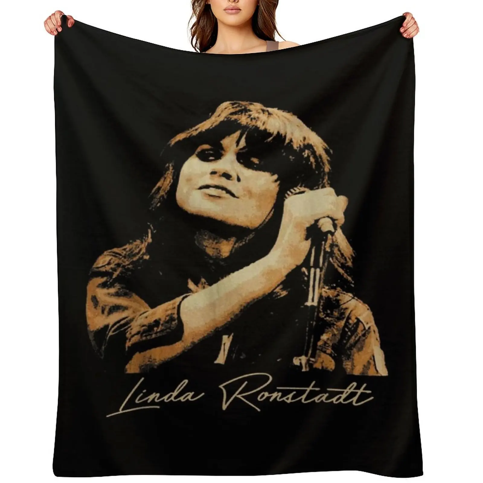 

Linda Ronstadt Throw Blanket warm for winter Heavy Loose Camping Blankets