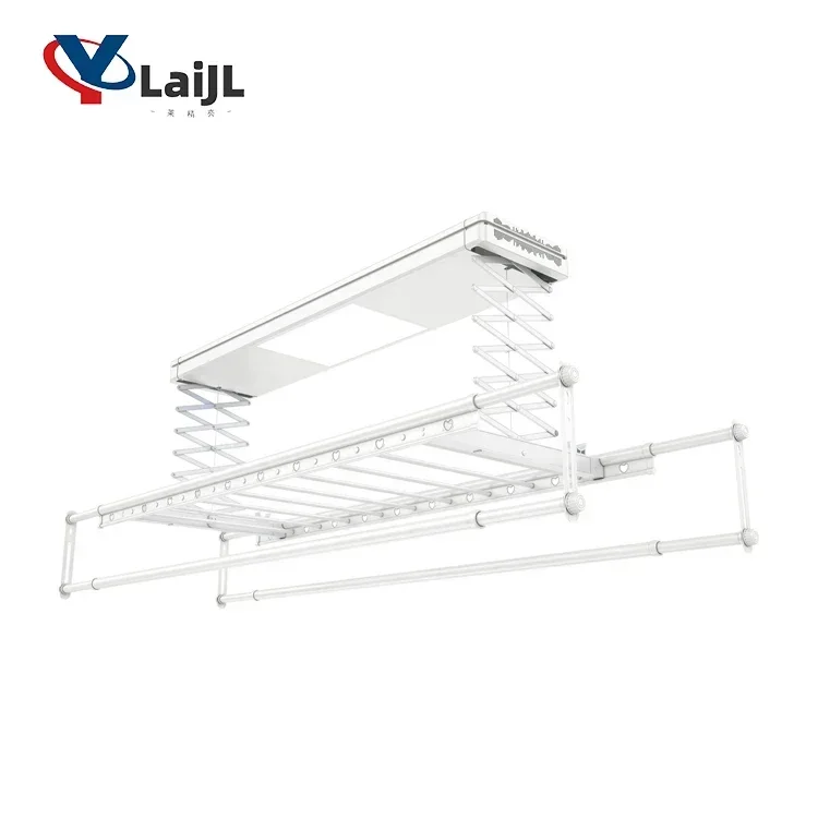 Laundry Products Electric Indoor Clothes Line Auto Lighting Systems Clothes Drying Rack Smart Electric Cloth Dryer