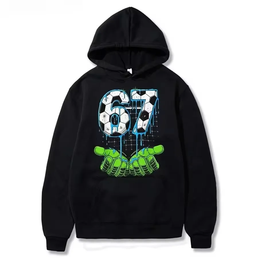 

Steal A BrainRot Funny Casual Fashion Christmas #67 Boys Children Hoodie Six Seven Cartoon Print Pattern Y2k Hooded Sweatshirt