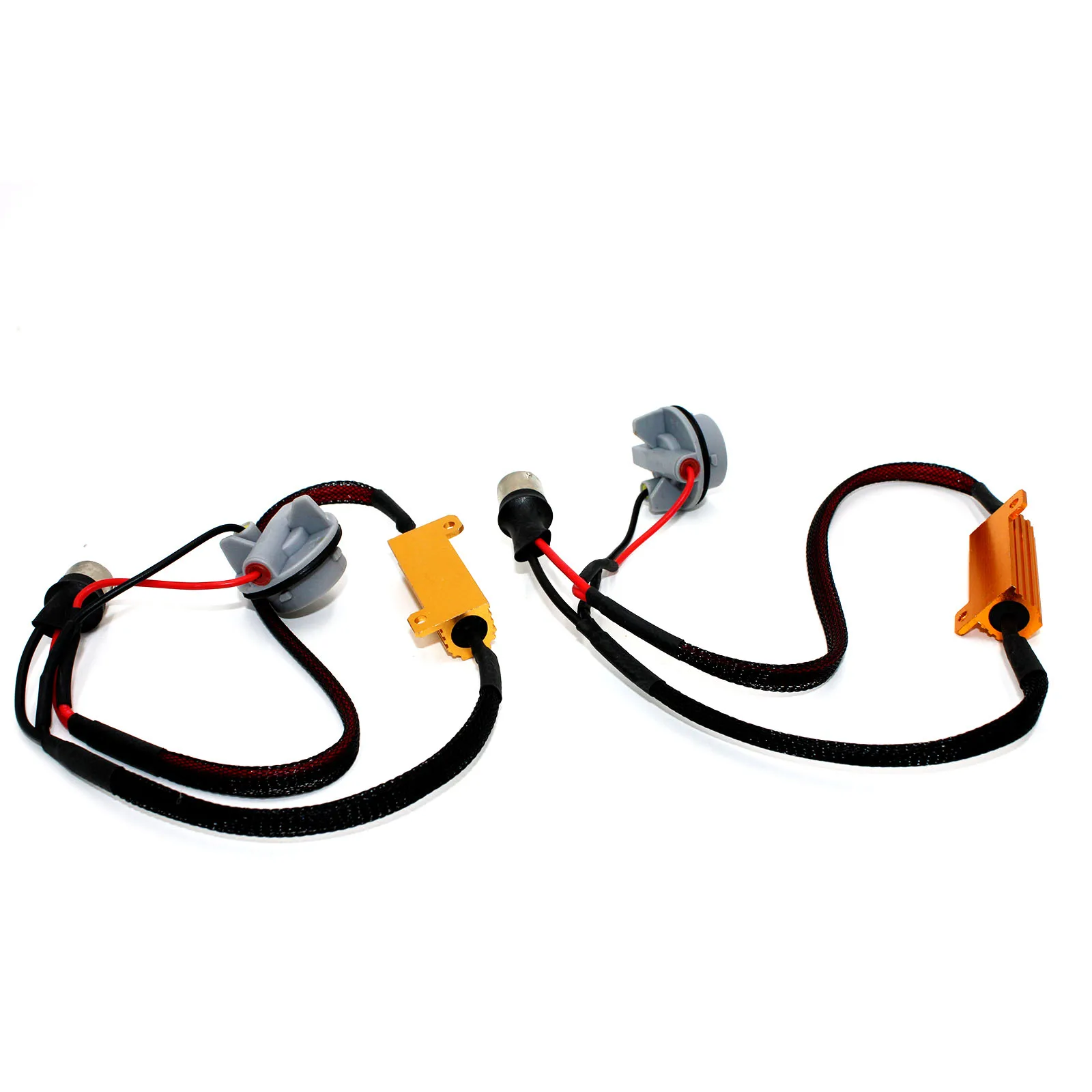 2x1156 180 °   7506 50 واط تحميل المقاوم إصلاح LED بدوره إشارة فرط وامض سريع بدوره إشارة لمبة مكافحة وميض خطأ الحرة LED Canbus