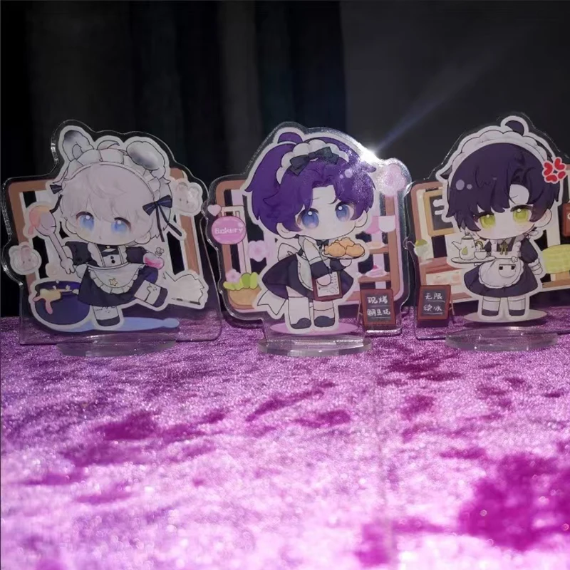 Game Love and Deepspace Cartoon Desk Plate Stand Model Xavier Zayne Rafayel ralayo Shen Xinghui Li Shen Qi Yu Action Figure Toy