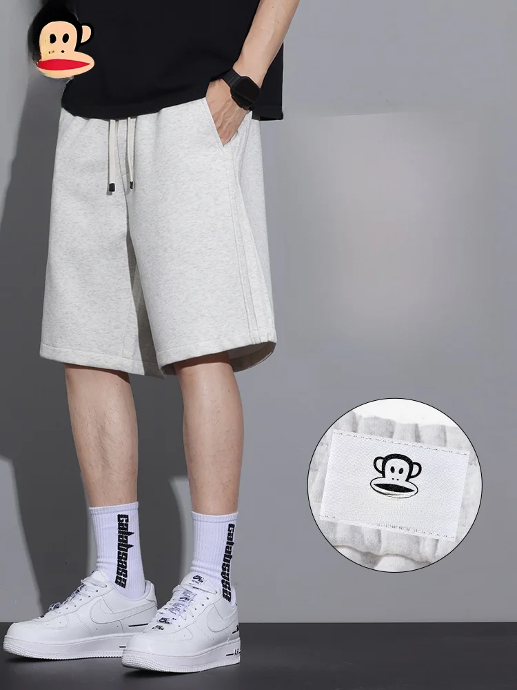 

PaulFrank Loose Fit Sports orts Men's Summer Thin Breathable Casual Pants Straight Leg Five-Quarter Length Youth Faion