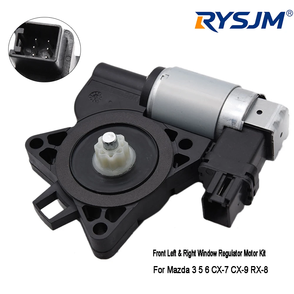 Motor Elevador de Ventanilla Eléctrico para Mazda 3 5 6 CX-7/-9 RX-8, Delantero/Trasero Izquierdo/Derecho, 742-801 742-802