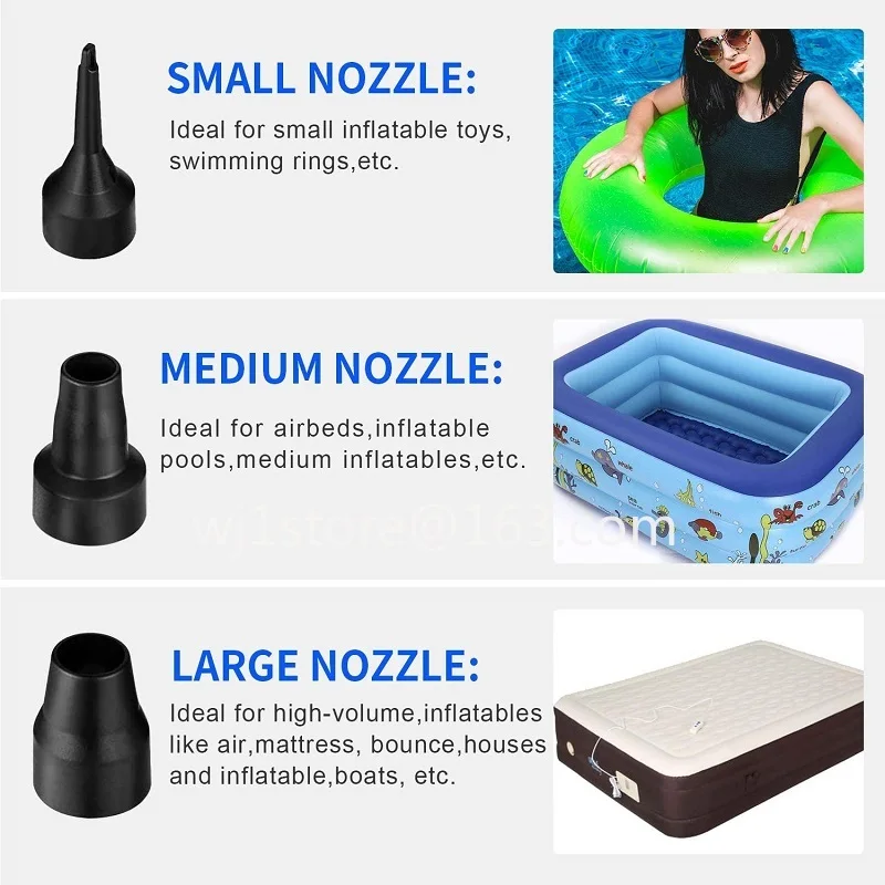 Mini Air Pump Electric Air Cushion Camping Pump Portable Quick Fill Mattress Pool Air Fill Blower