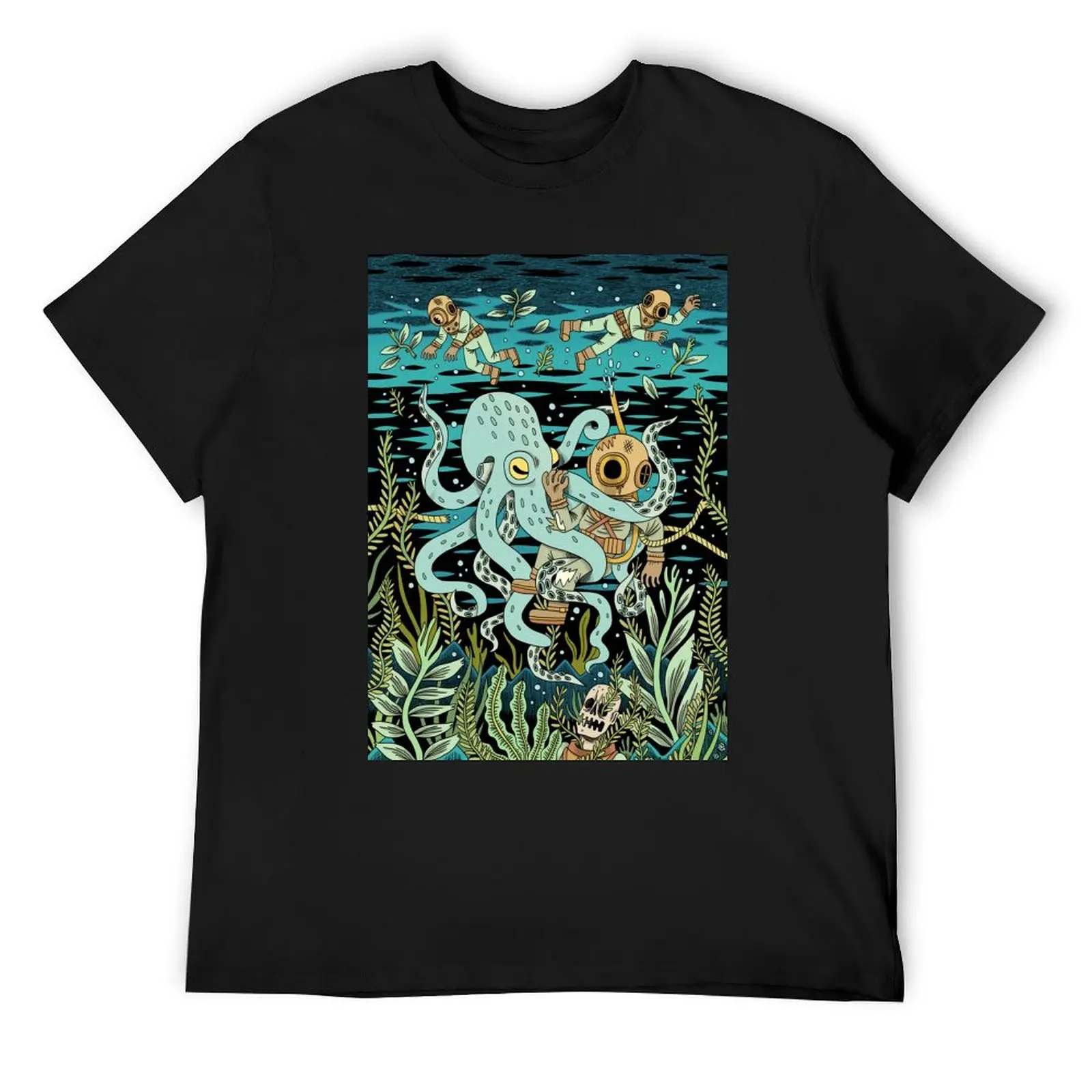 

Diver T-Shirt cute tops anime tshirt for a boy man t shirt T-shirts for men cotton