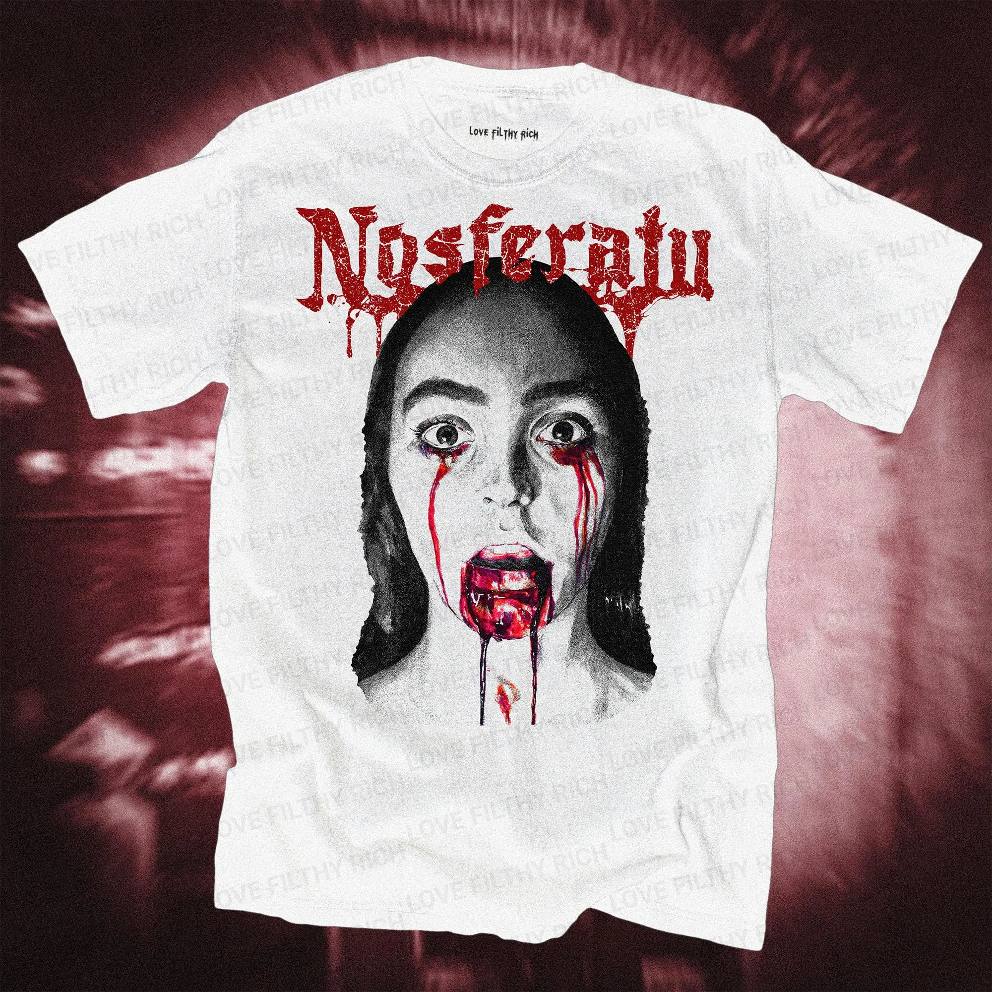 

Футболка Nosferatu, винтажная футболка из фильма ужасов, классический граф, оральный вампир, ретро-одежда, уникальный товар