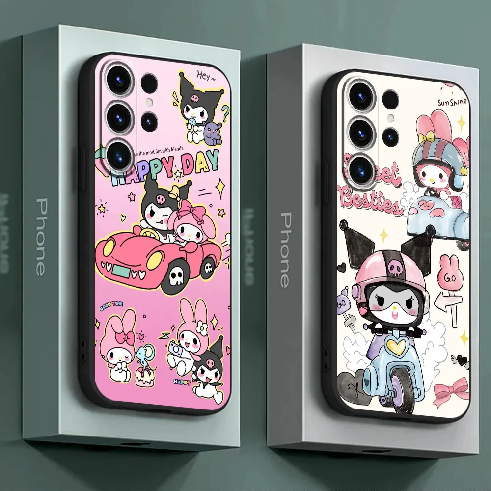 Case For Samsung Galaxy S24 S23 Ultra S22 Plus S20 FE S21 S10 5G Lite S10e S9 S8 Luxury Soft Phone Cover Kuromi Cute My Melody