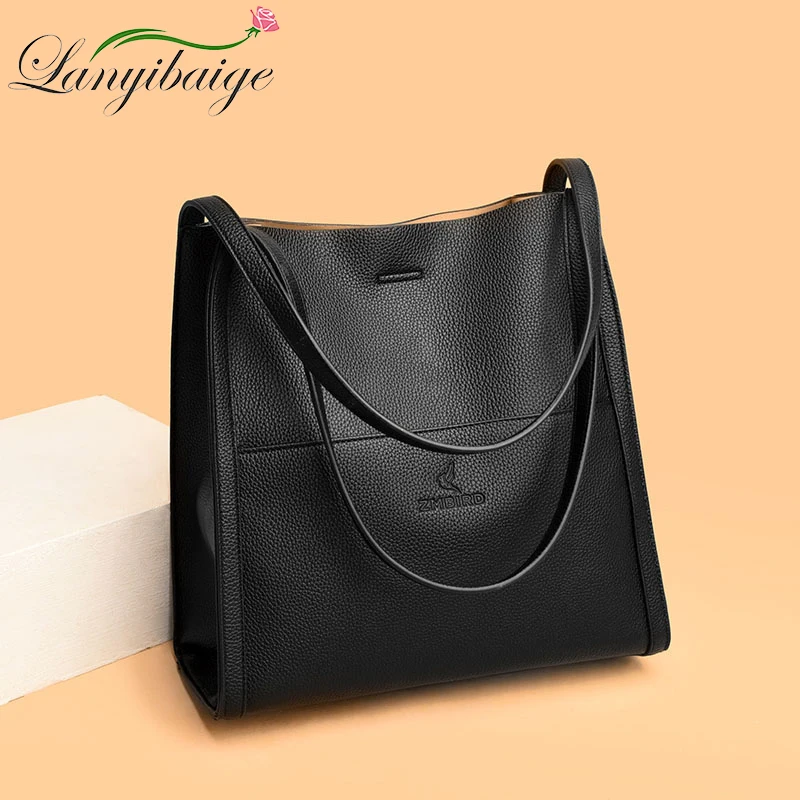 Soft PU Leather Handbags and Purses for Women 2024 Trendy High Quality Female Designer Shoulder Bag Retro Casual Totes Hand Bags