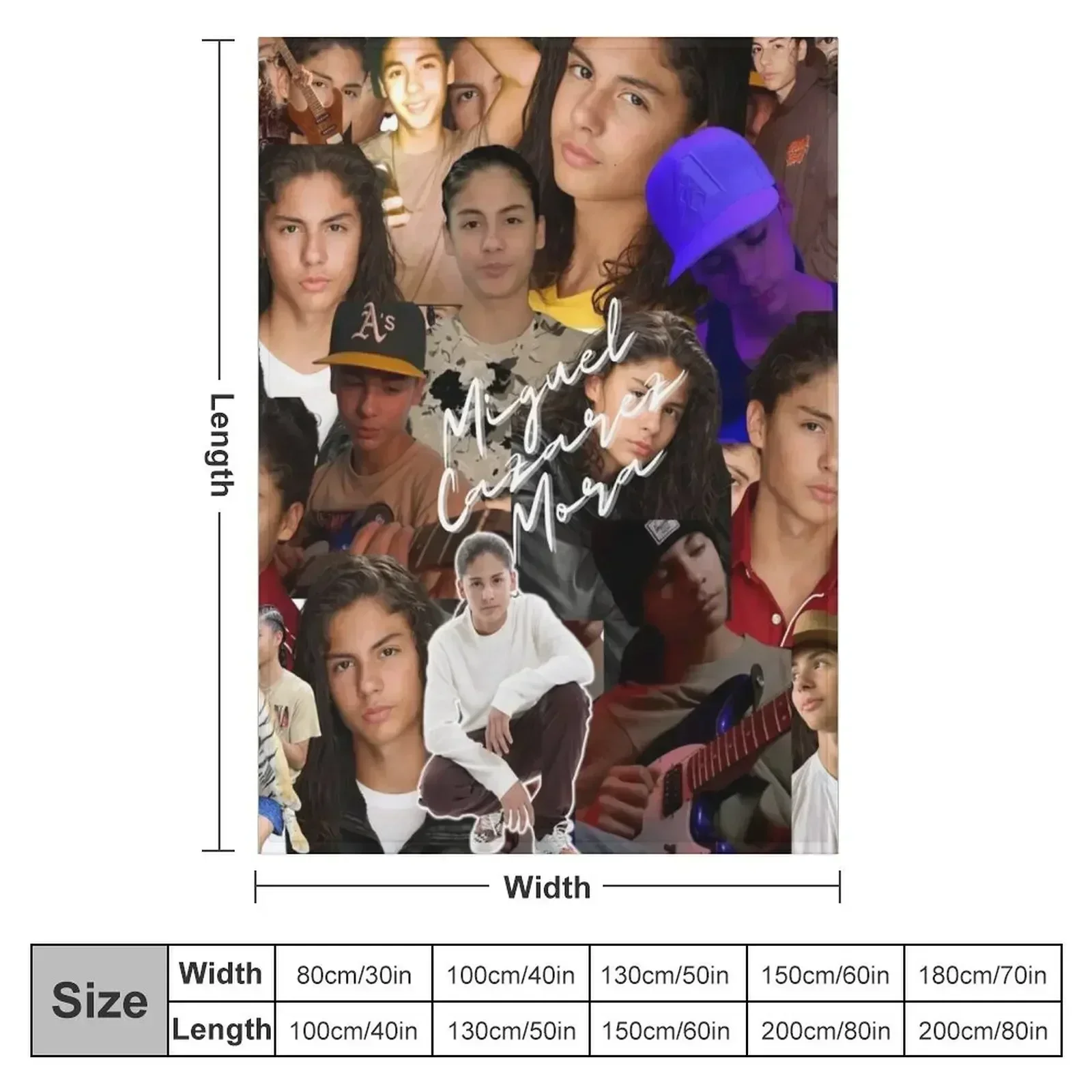 Miguel Cazarez Mora Seamless Collage with Signature - 2 Throw Blanket couch cozy soft plush fuzzy picnic outdoor blanket