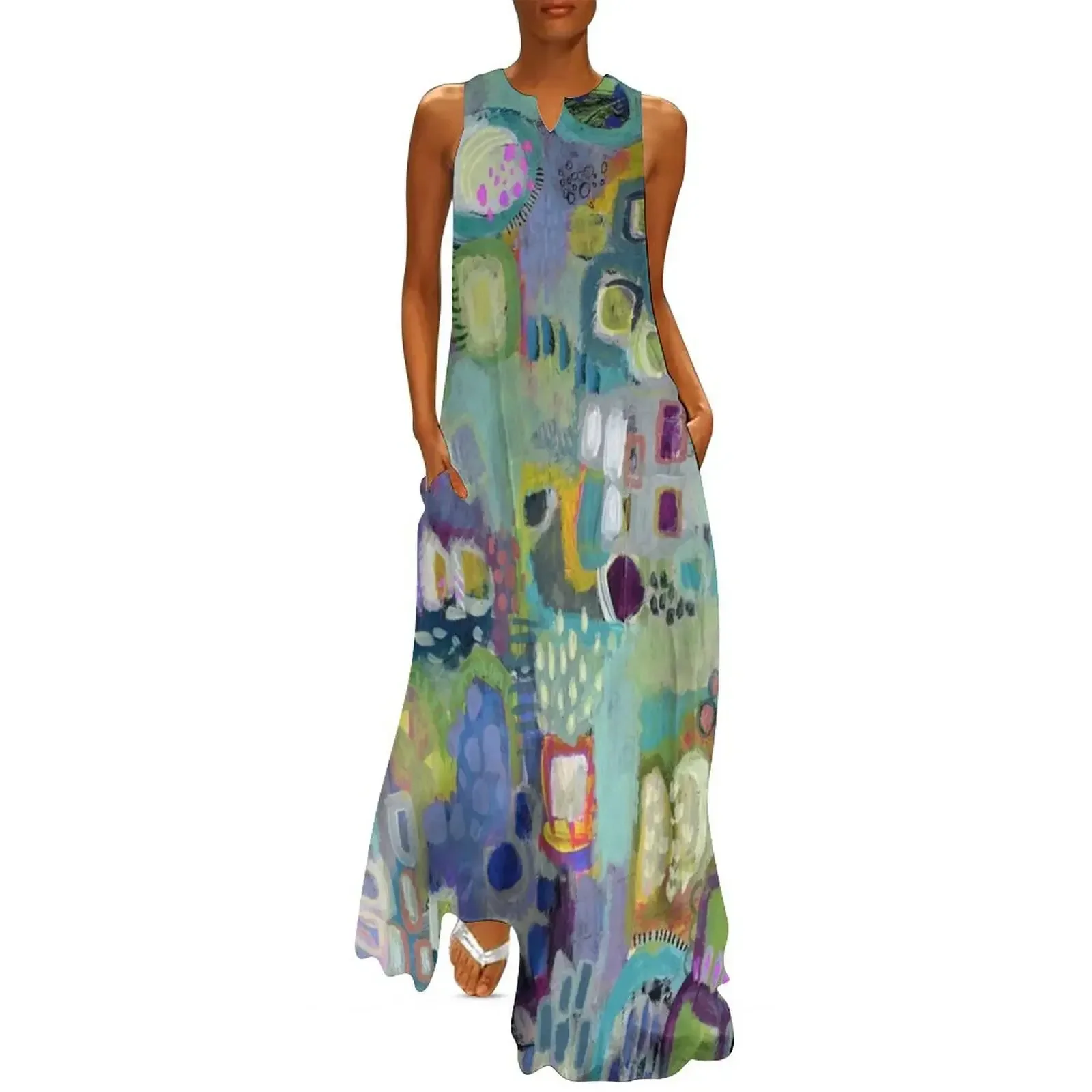 

Unity in Bloom - Cobalt Long Dress dresses ladies 2025 summer Dress women dress for women 2025 women evening